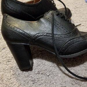 Lace-Up Oxford Heels